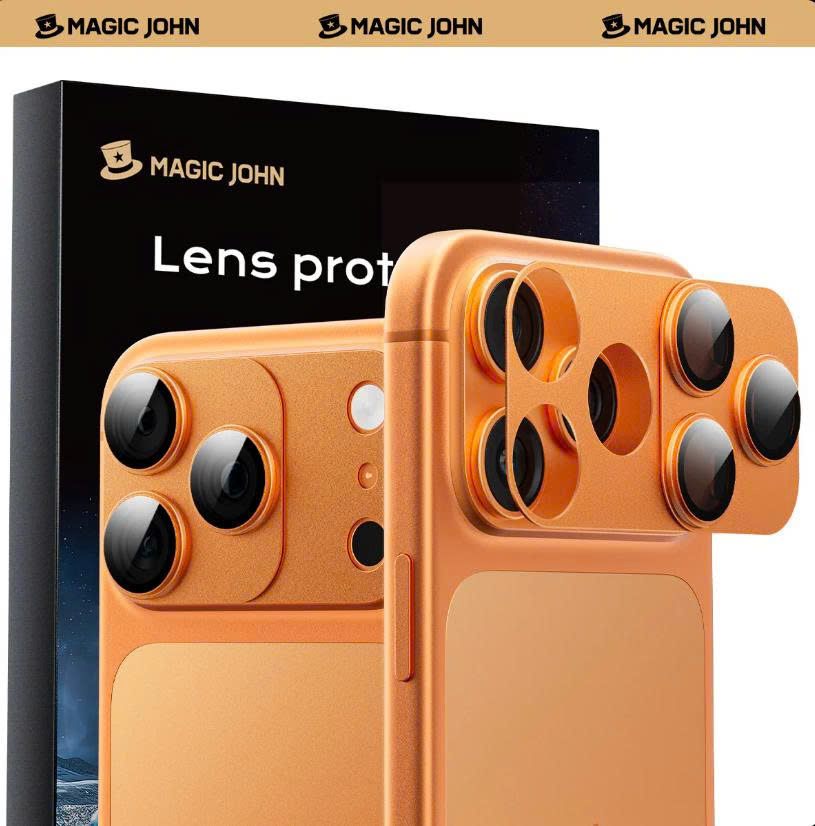 MAGIC JOHN Magnetic Lens Protector for iPhone 17 Pro /Pro Max